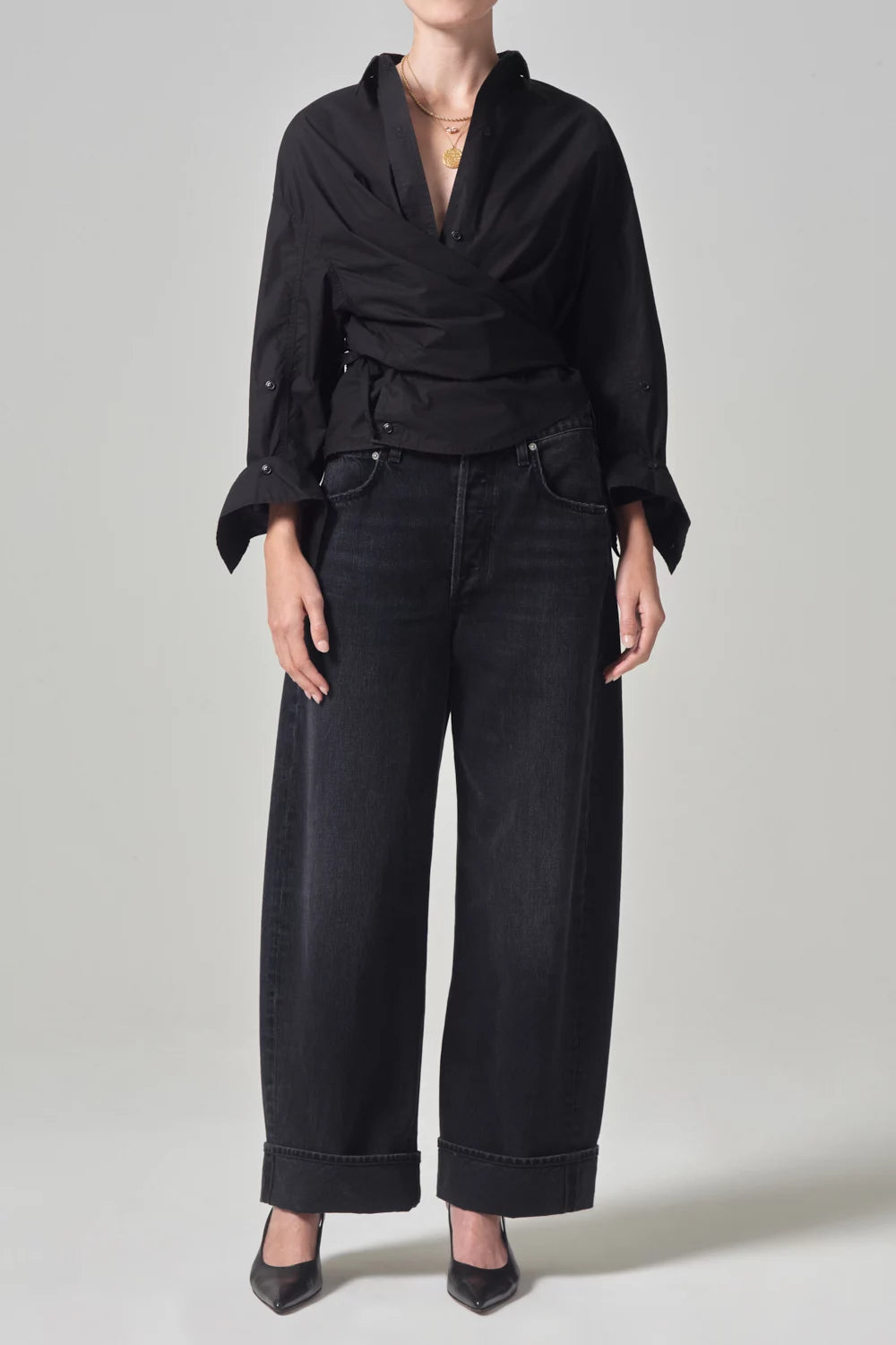 Ayla Baggy Cuffed Crop Pants Citizens of Humanity   