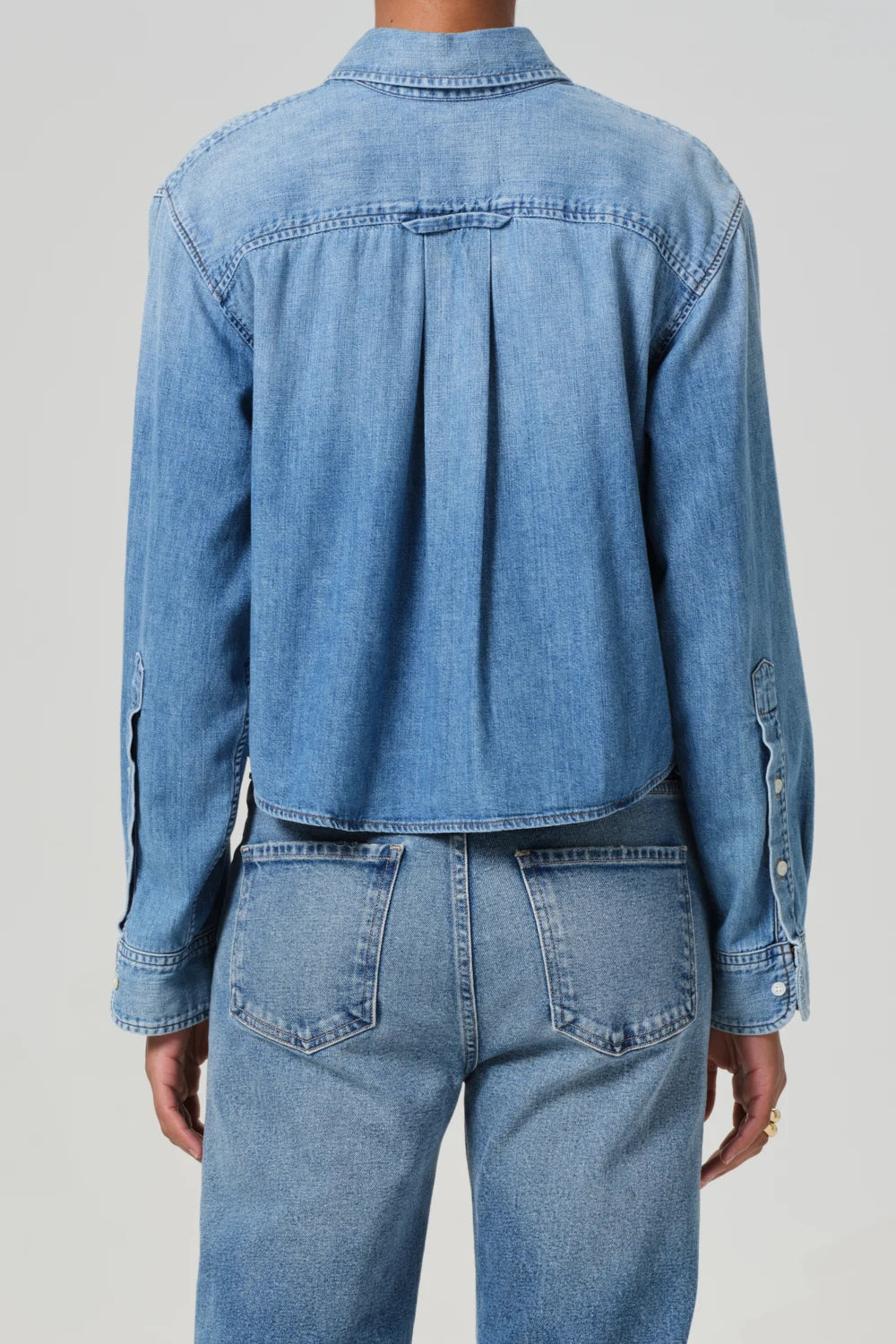 Baby Shay Cropped Shirt – Hill's Dry Goods Baby Shay Cropped Shirt – Hill's Dry Goods