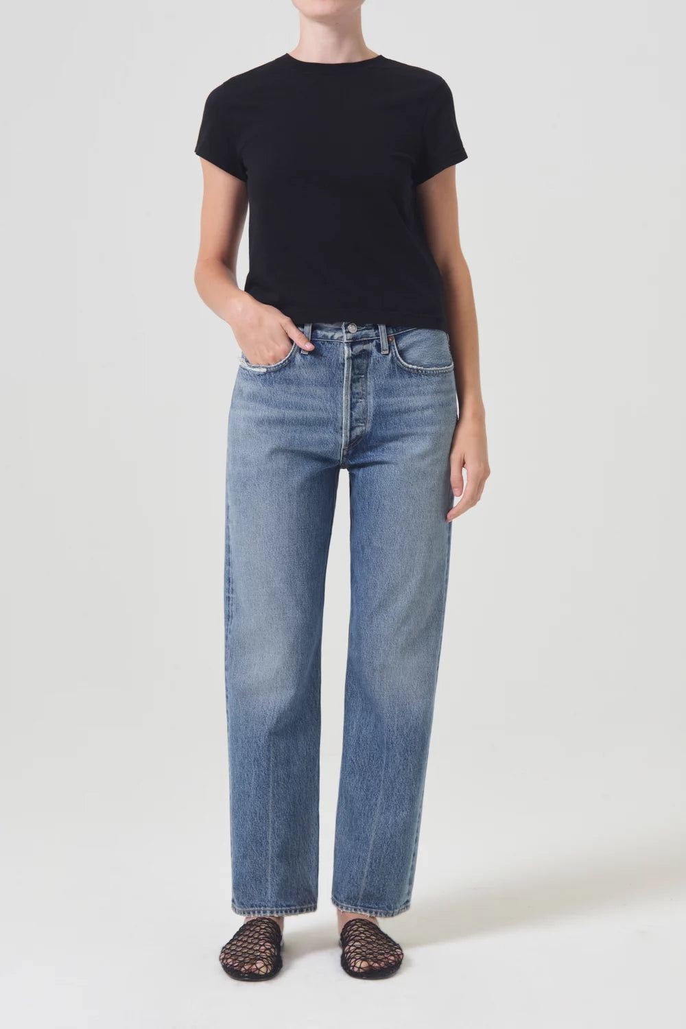 Adine Shrunken Tee T-Shirts Agolde