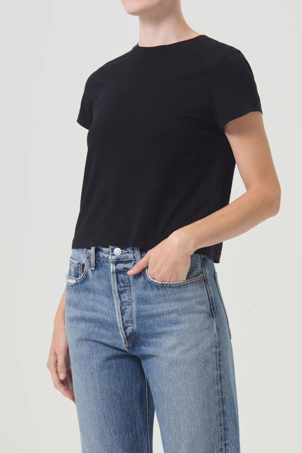Adine Shrunken Tee T-Shirts Agolde