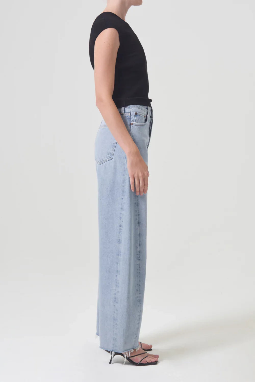 Luna High Rise Pieced Taper Pants Agolde