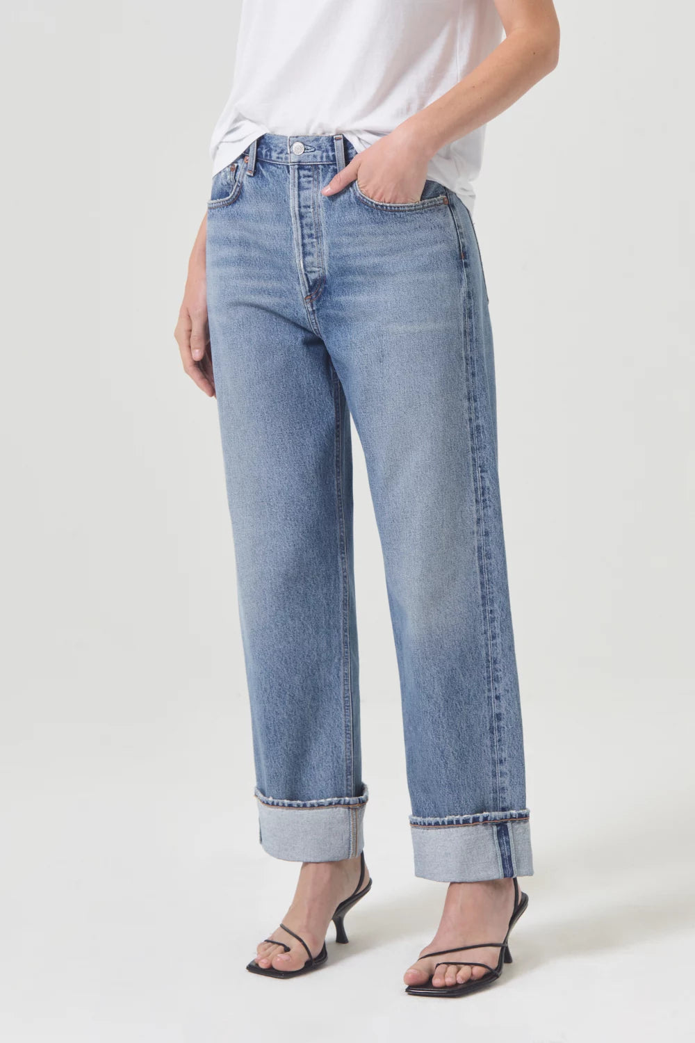 Fran Low Slung Straight Pants Agolde