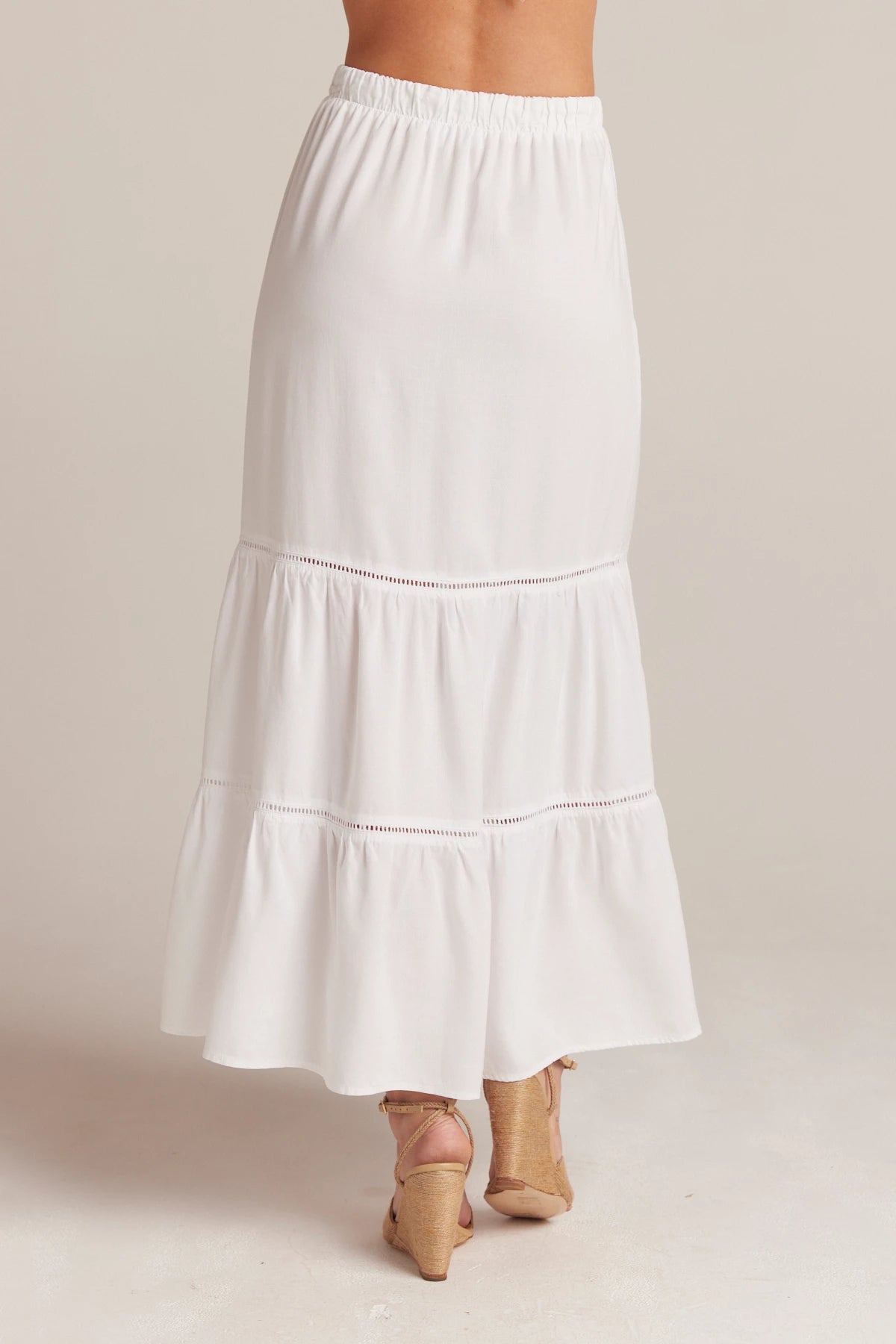 Ladder Trim Tiered Maxi Skirt Skirts Bella Dahl