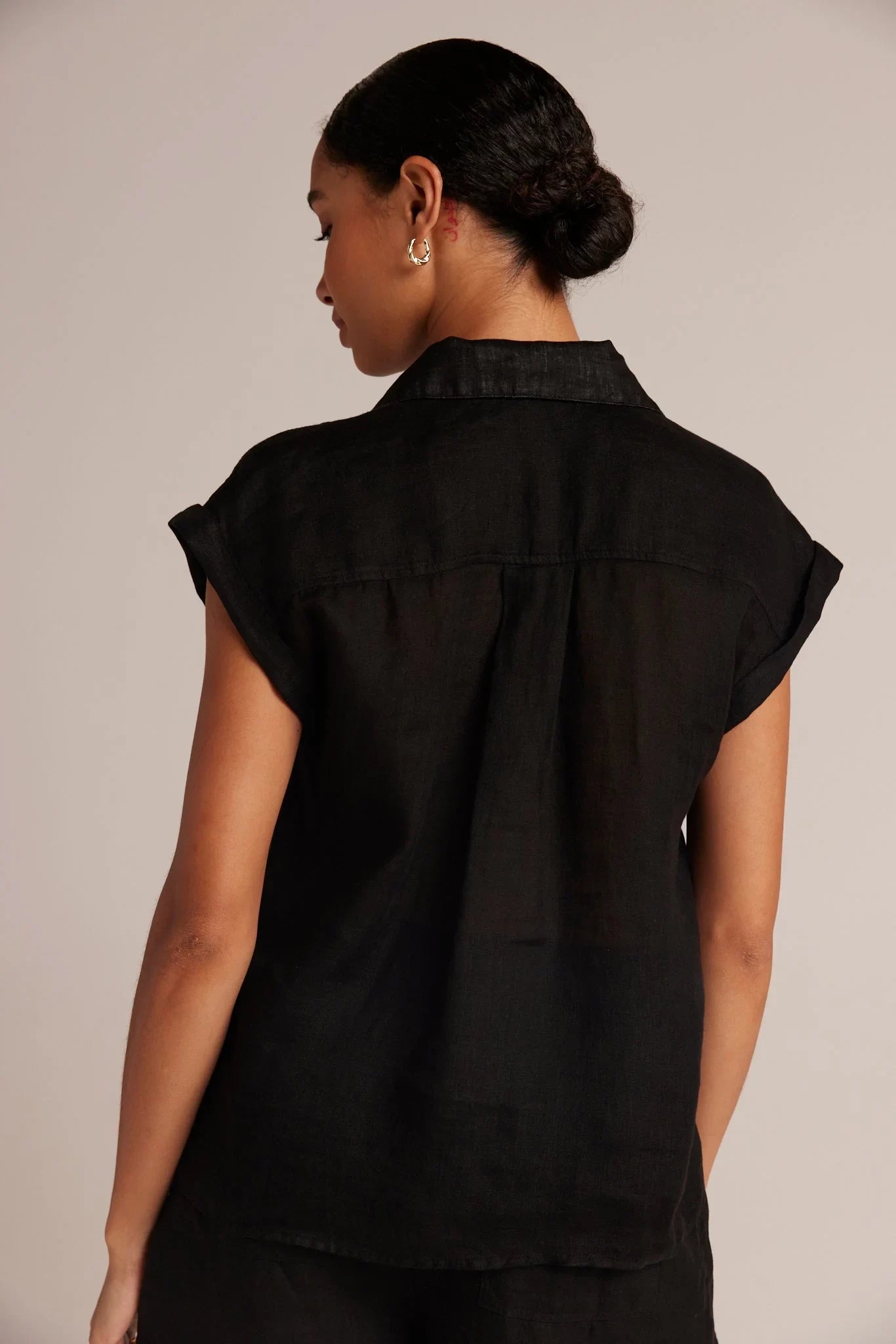 Linen Short Sleeve Pullover Tops Bella Dahl