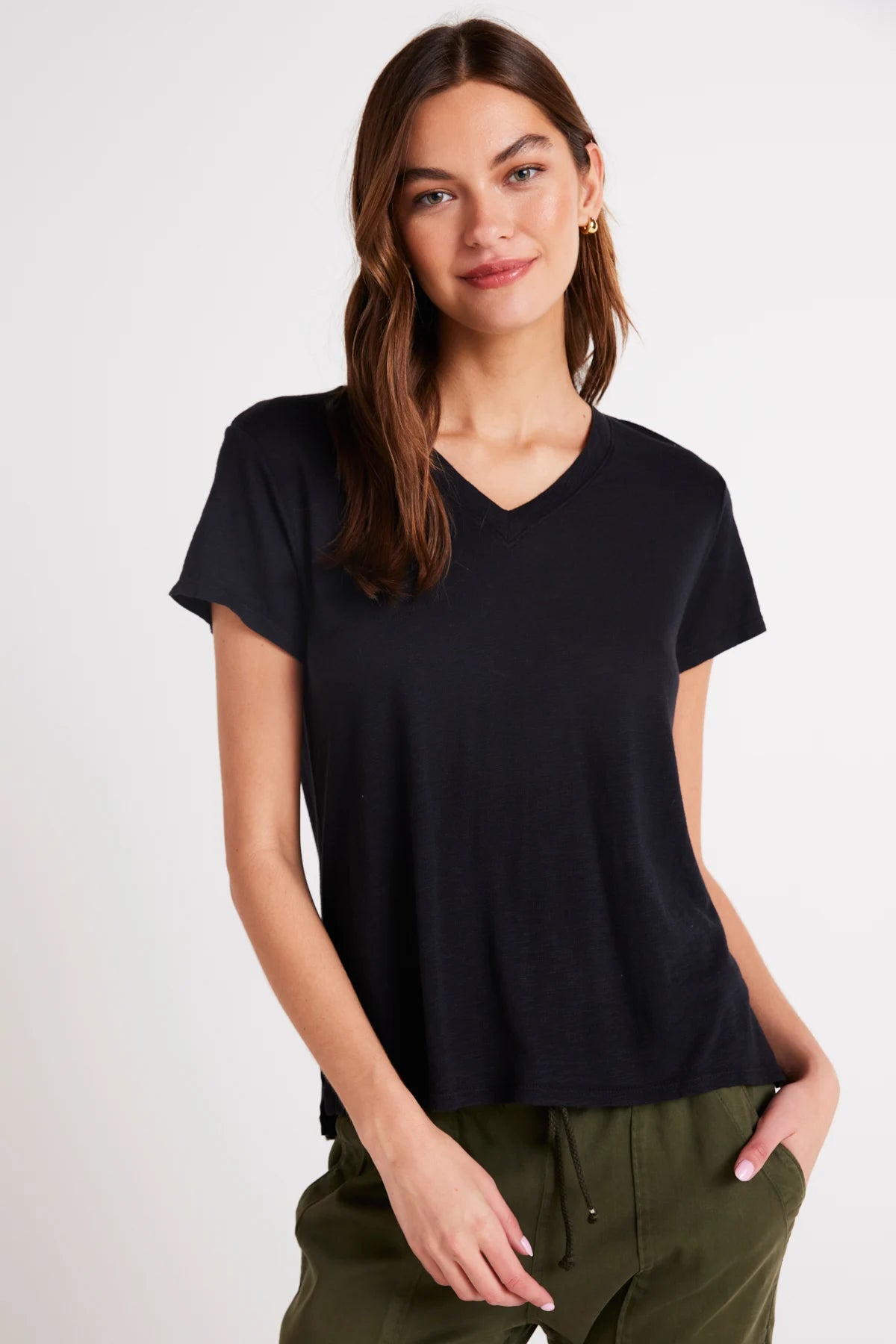 Side Slit V-Neck Tee T-Shirts Bella Dahl