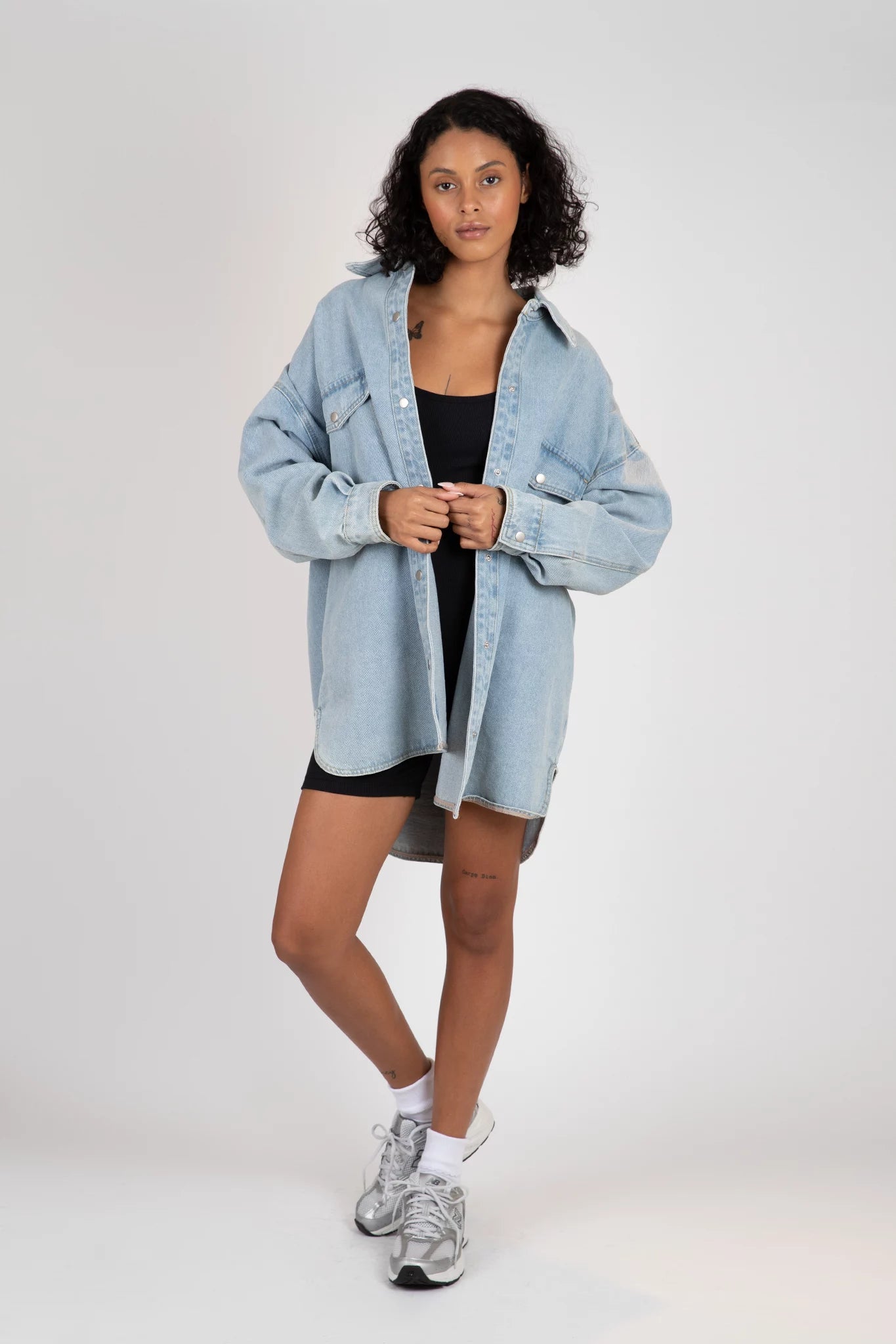'Shania' Denim Jacket Jackets & Coats Brunette the Label   