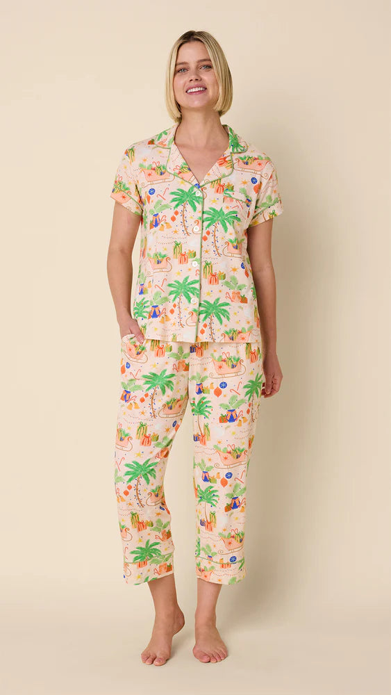 Pima Knit Capri Set Sleepwear The Cat's Pajamas