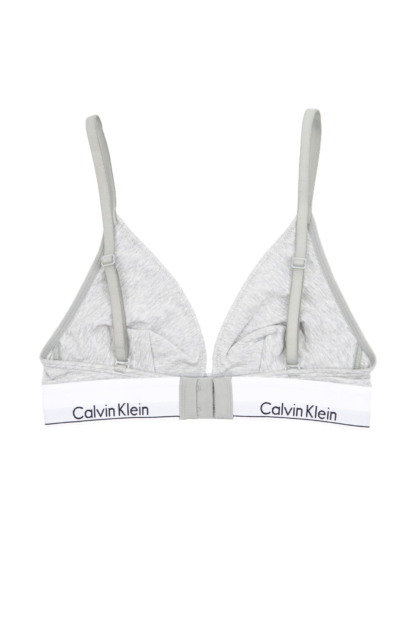 Calvin Klein Modern Cotton Unlined Bralette In Grey in White