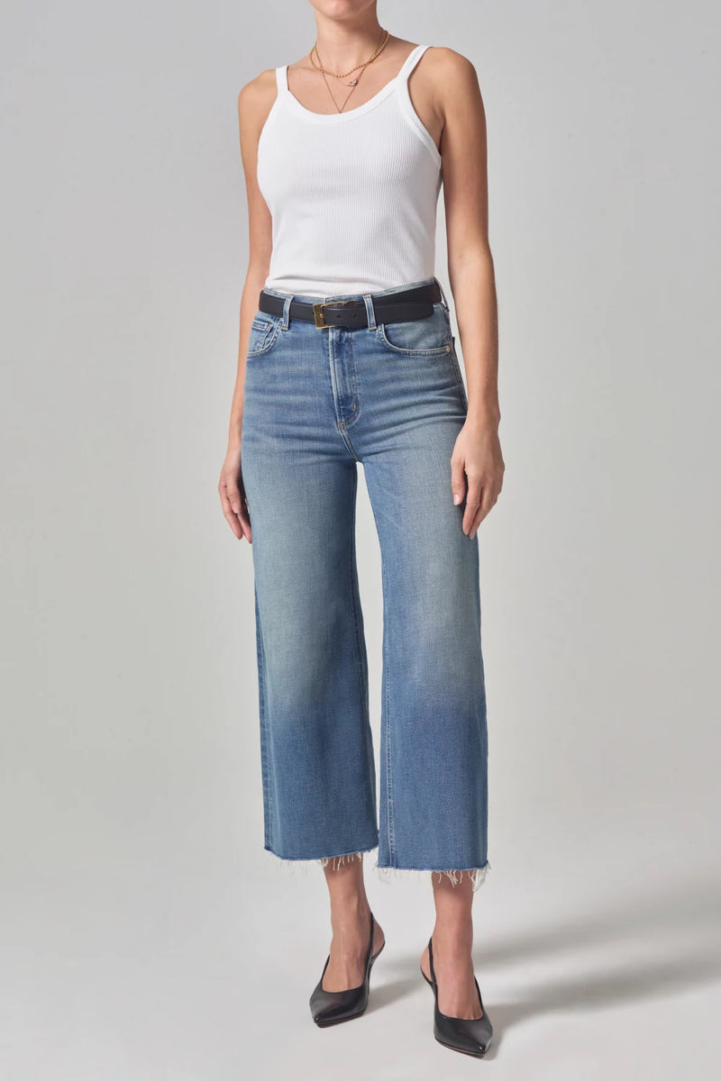【Citizens of Humanity】 Lyra cropped high-riseワイドレッグ Citizens of Humanity Lyra High-Rise Wide-Leg Crop Jeans