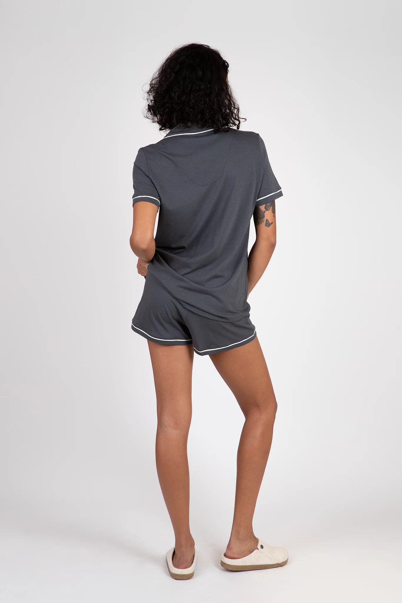 Bella Short Sleeve Top &amp; Boxer Pajama Set Sleepwear Cosabella   