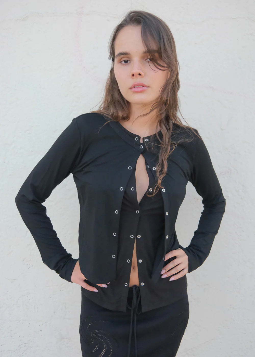 Snap Cardigan Sweaters & Knits Geel