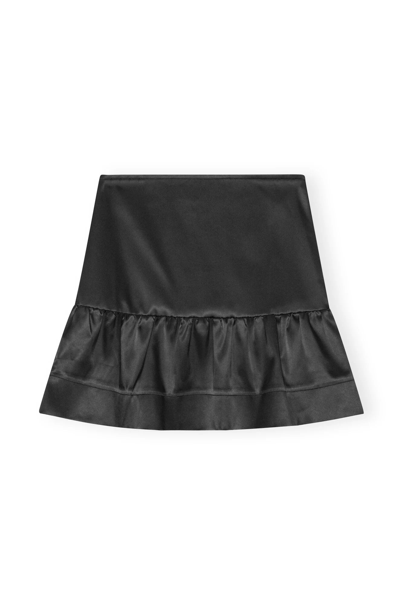Double Satin Flounce Mini Skirt Skirts & Dresses Ganni   