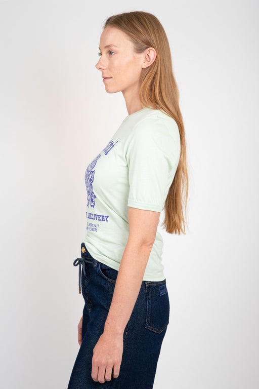 Ganni-Flower-T-Shirt-Sea-Foam