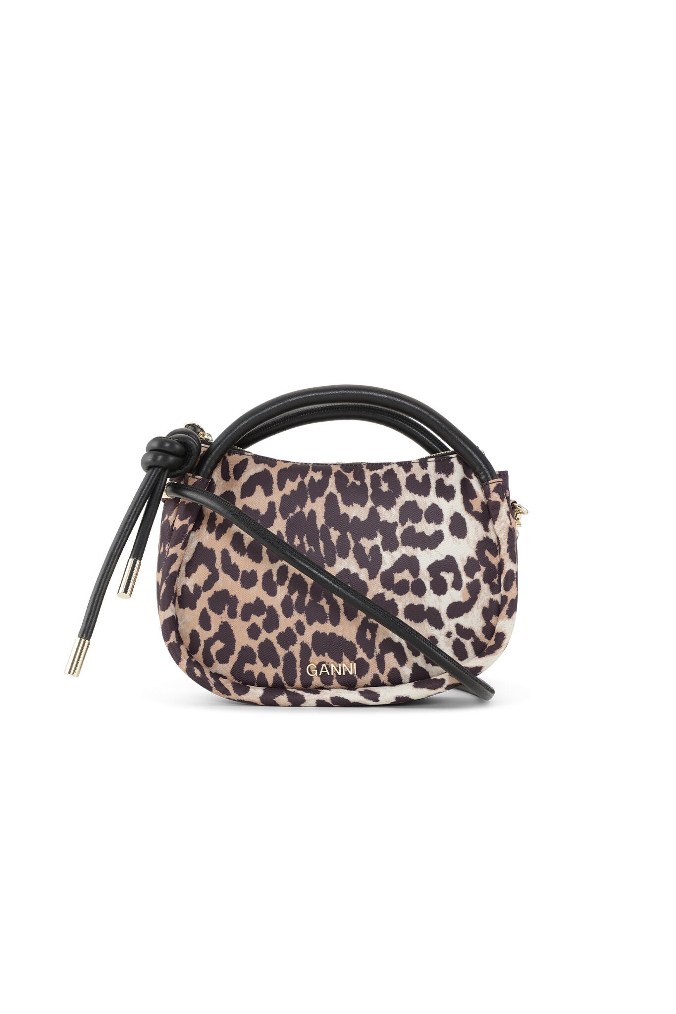 Leopard Mini Knot Bag Accessories Ganni   