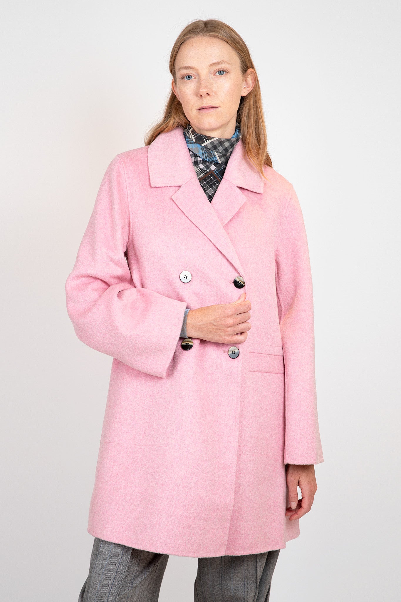 Pink Jacket Women Cardigan Oversized Sweater Wool Coat Women Pink Bomber  Jacket 