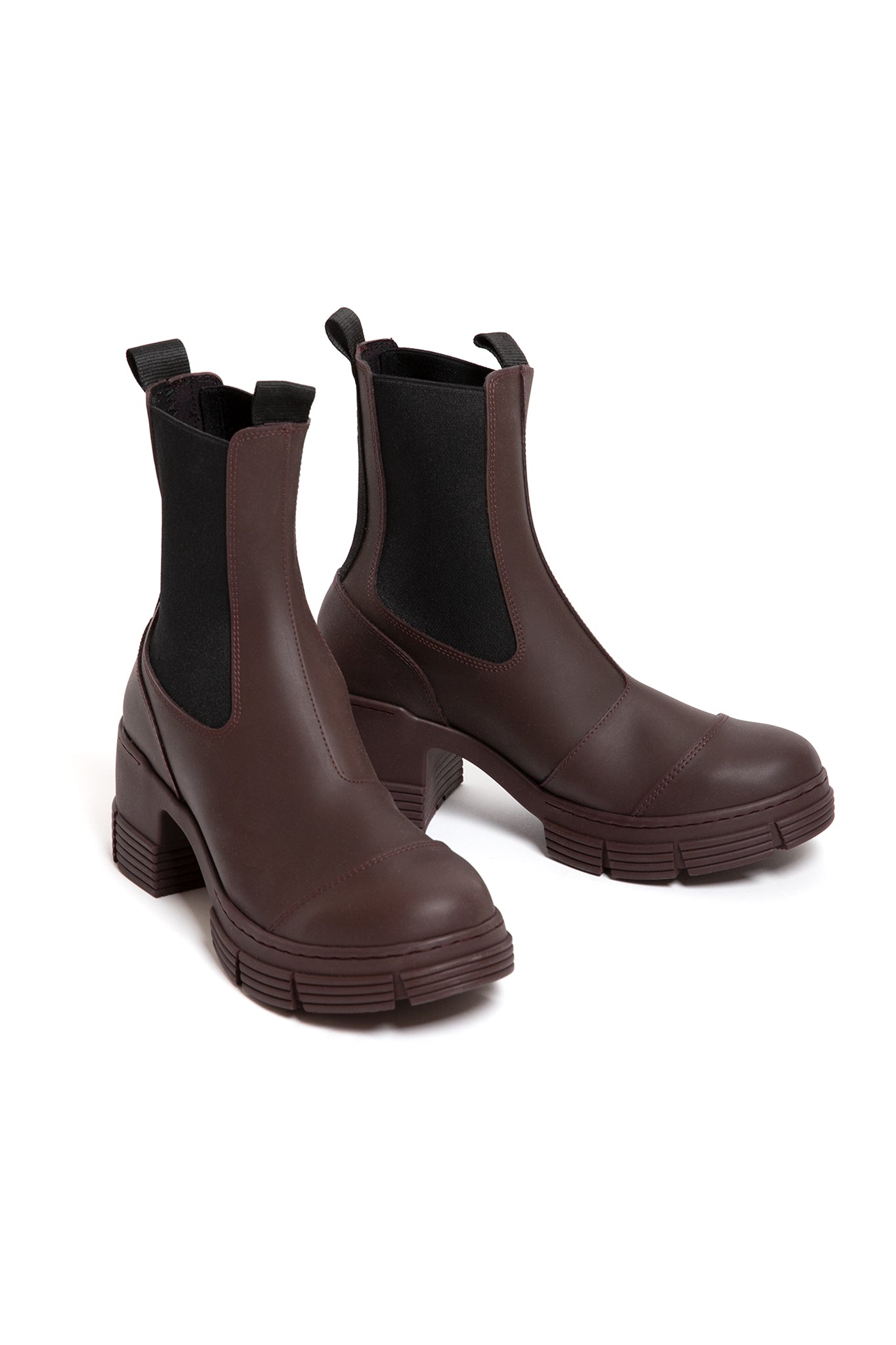 Rubber Heeled City Boots Footwear Ganni   