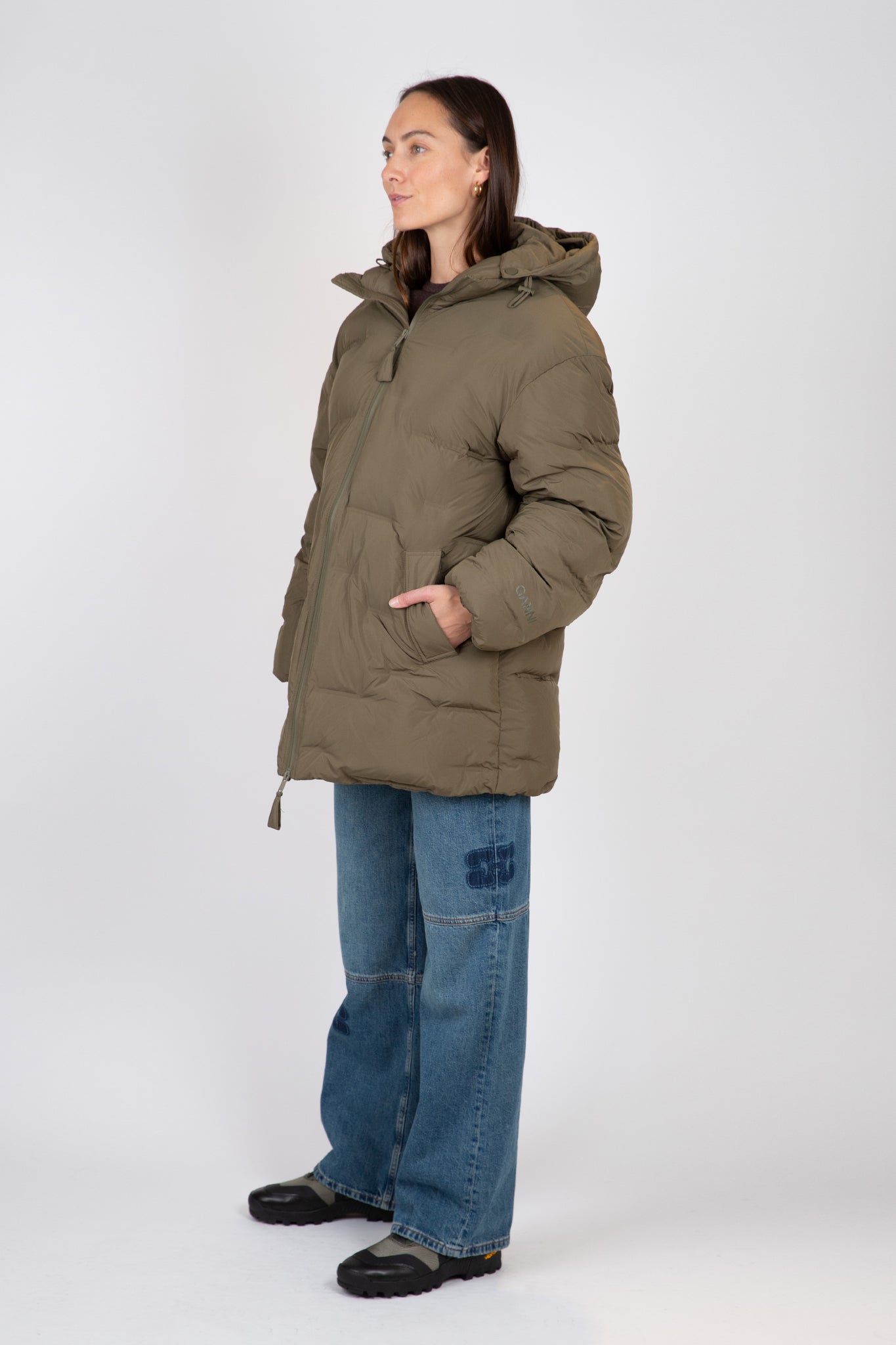 Soft Puffer Oversized Midi Jacket Jackets & Coats Ganni   