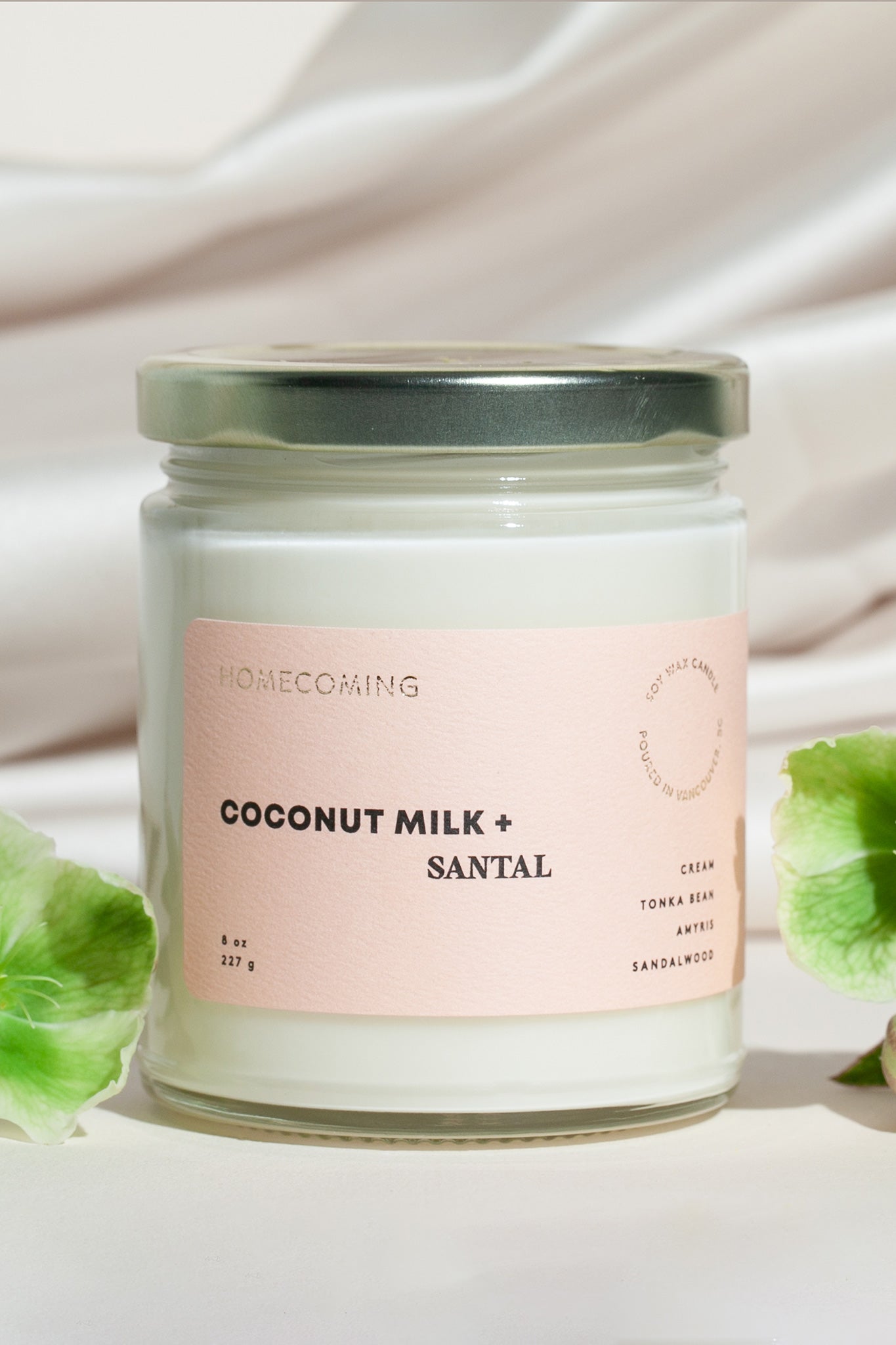 Coconut Milk and Santal Candle Accessories Homecoming Candles