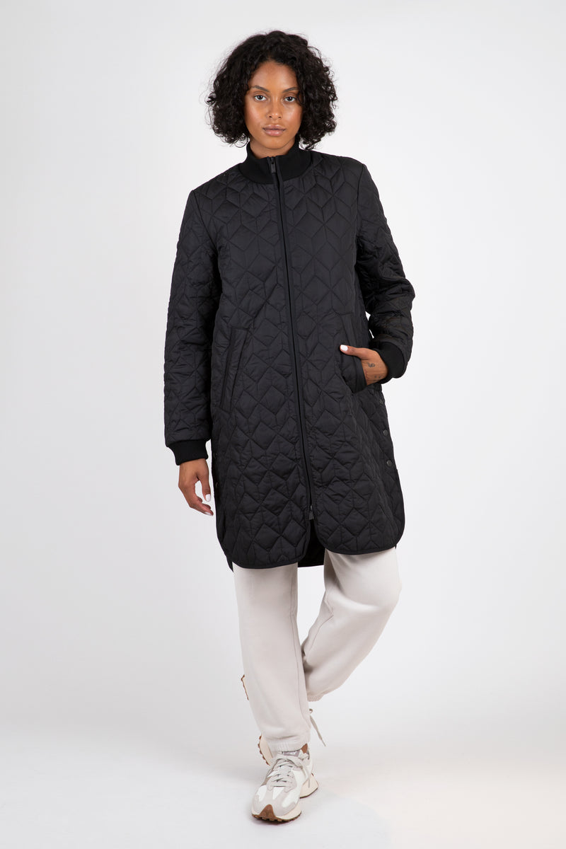 ジャケット・アウター Key Memory Quilt long coat Black Padded Quilt Coat – Hill's Dry Goods