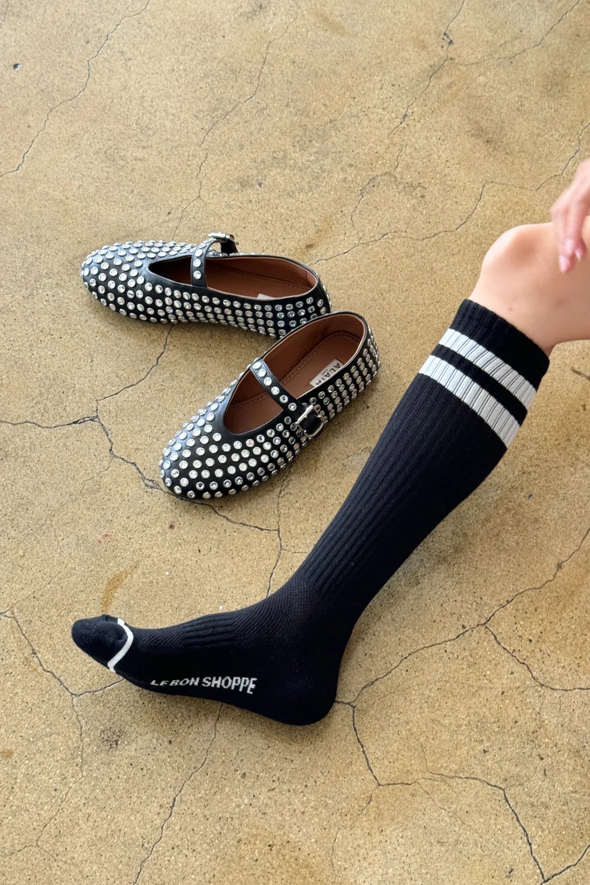 Knee High Boyfriend Socks Accessories Le Bon Shoppe