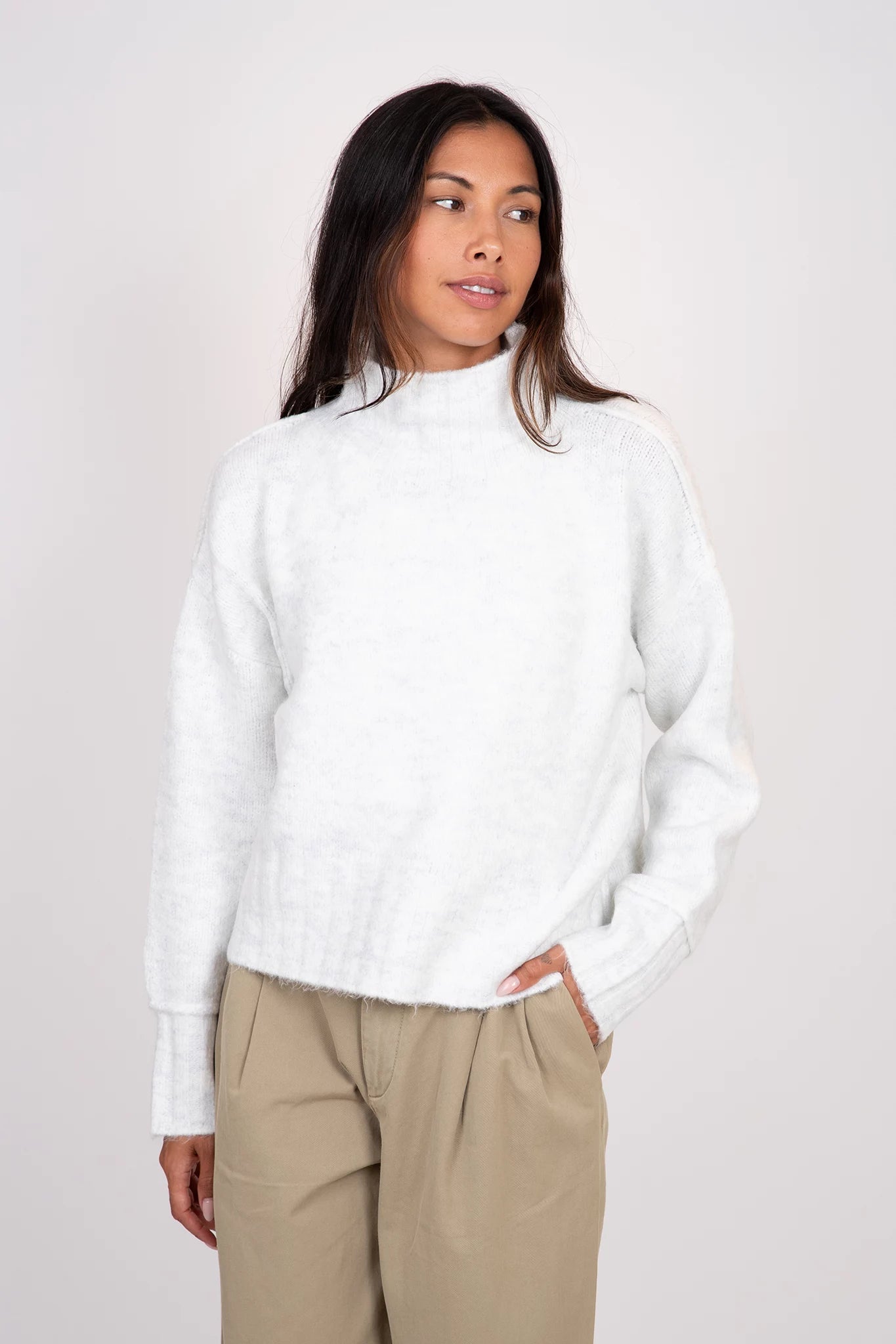 Mock neck sweaters online