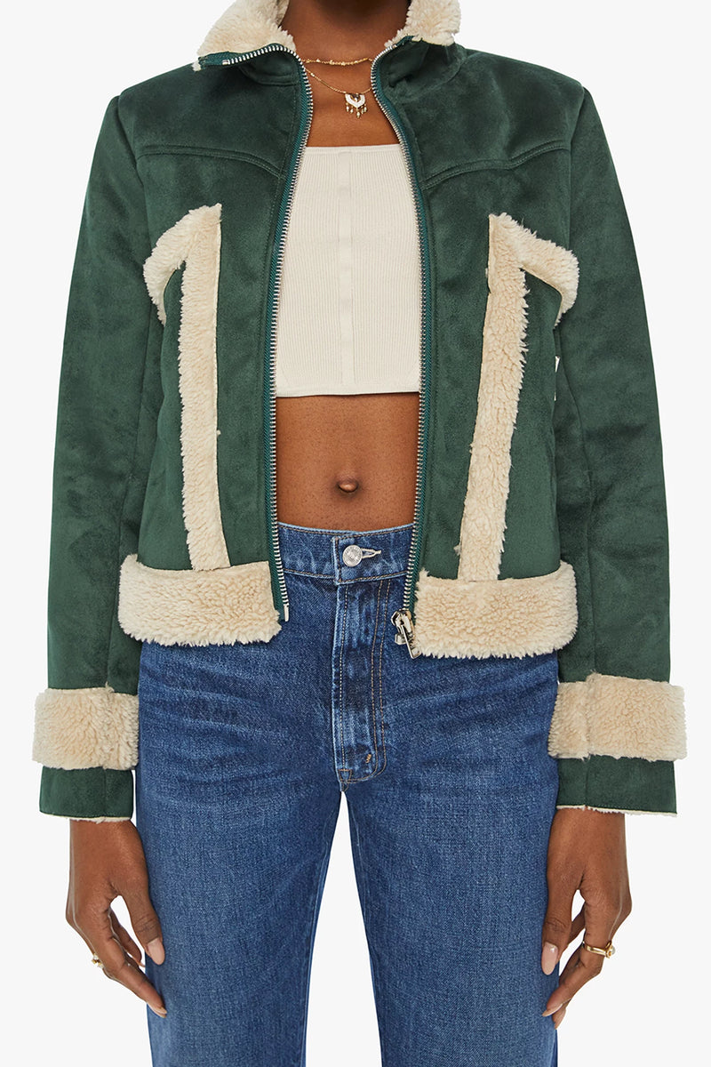 Mother denim shearling jacket clearance