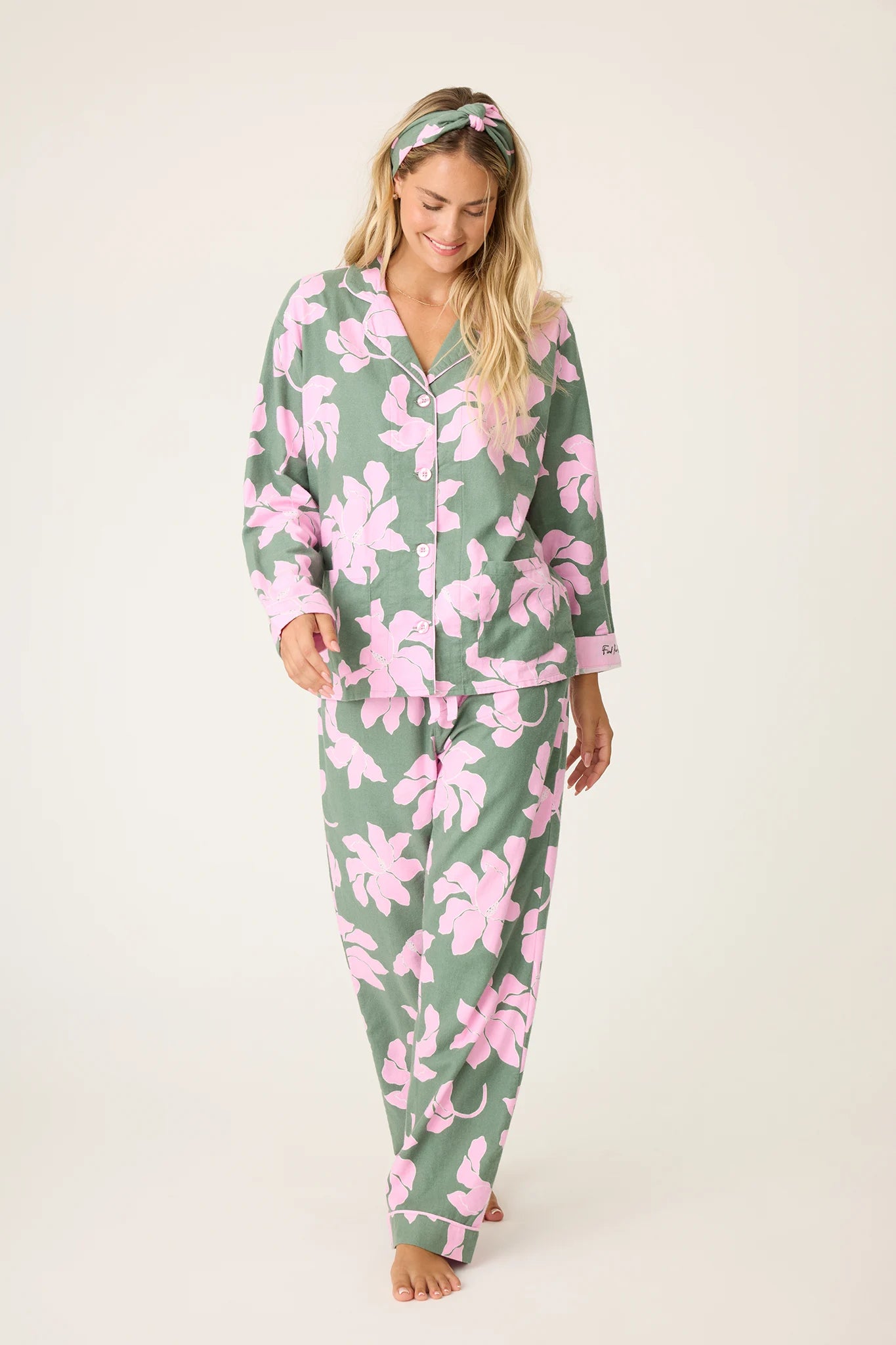 PJ Salvage Find Peace Within Flannel PJ Set