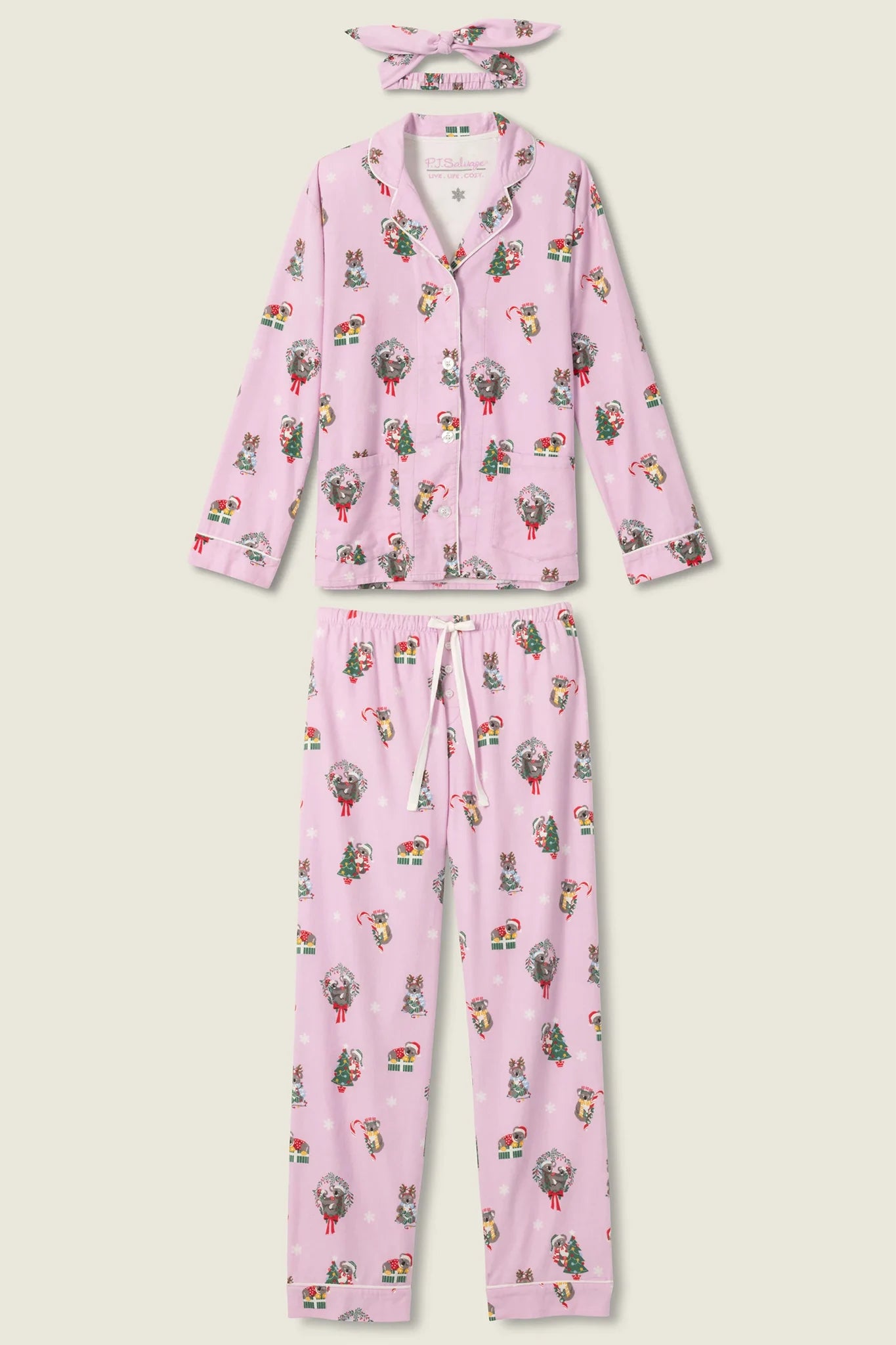 Koality Holiday Flannel PJ Set Sleepwear P.J. Salvage