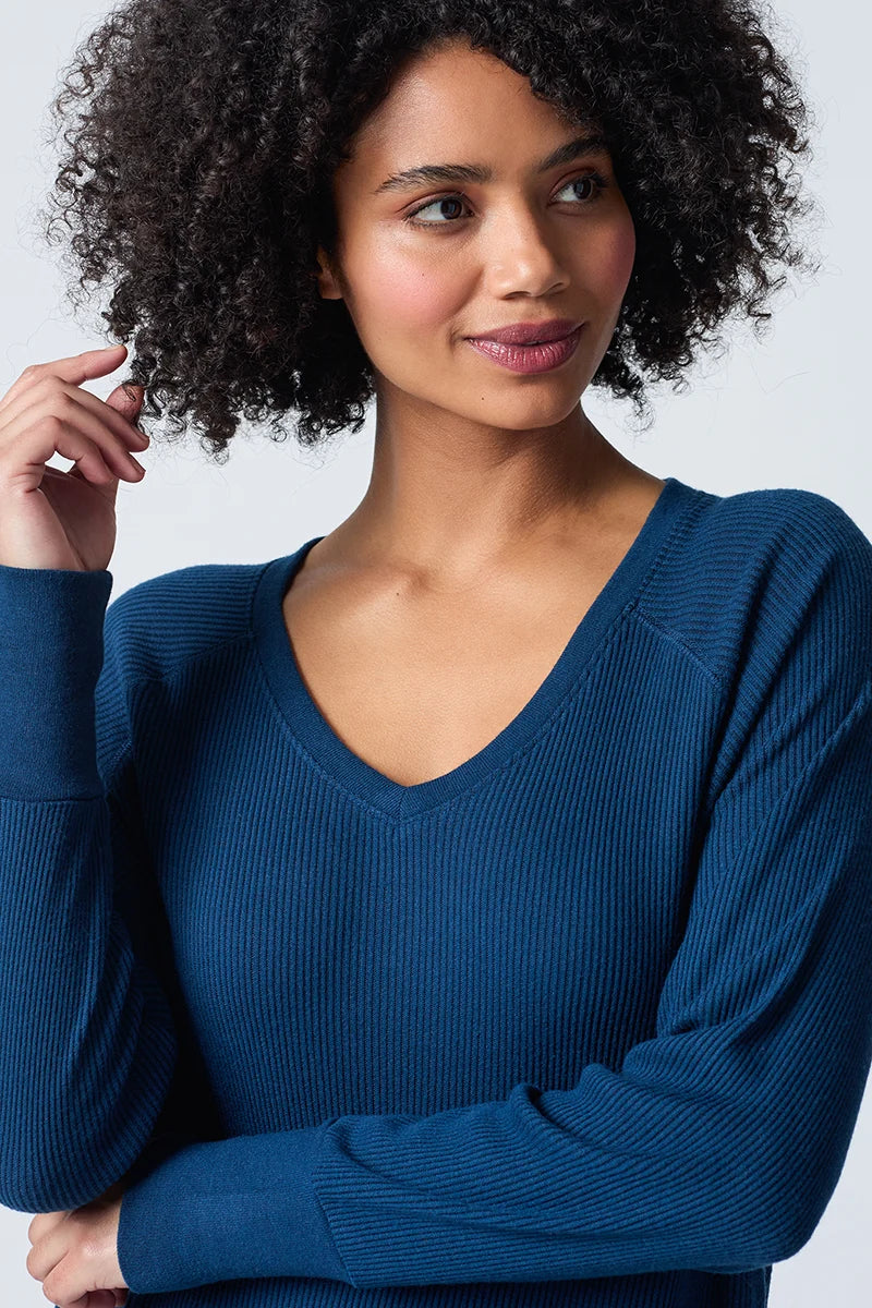 Textured Essentials Long Sleeve Top Sleepwear P.J. Salvage