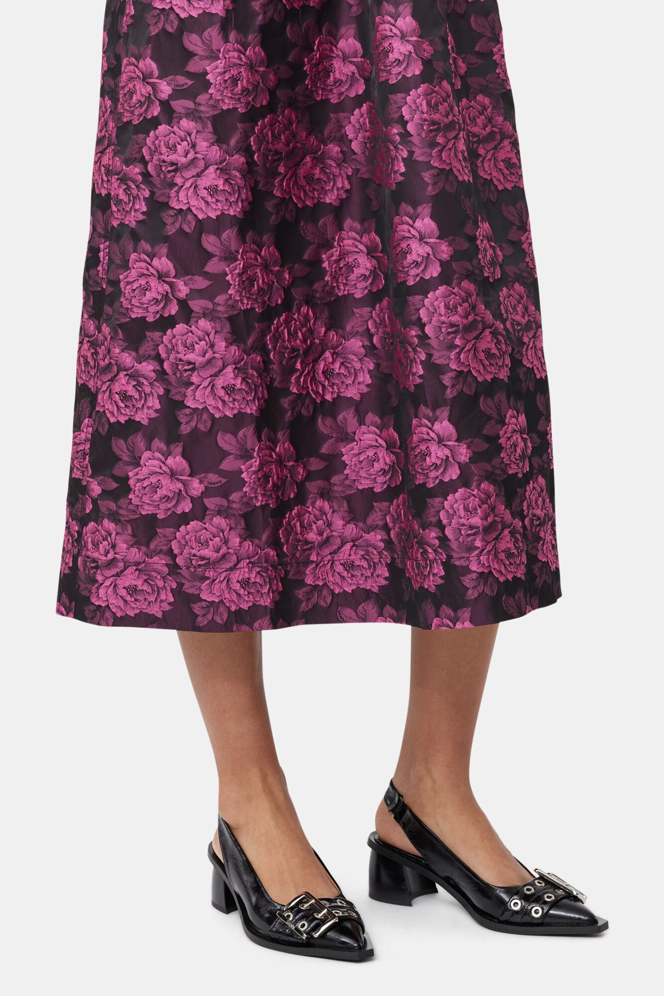 Feminine Buckle Slingback Pumps Footwear Ganni