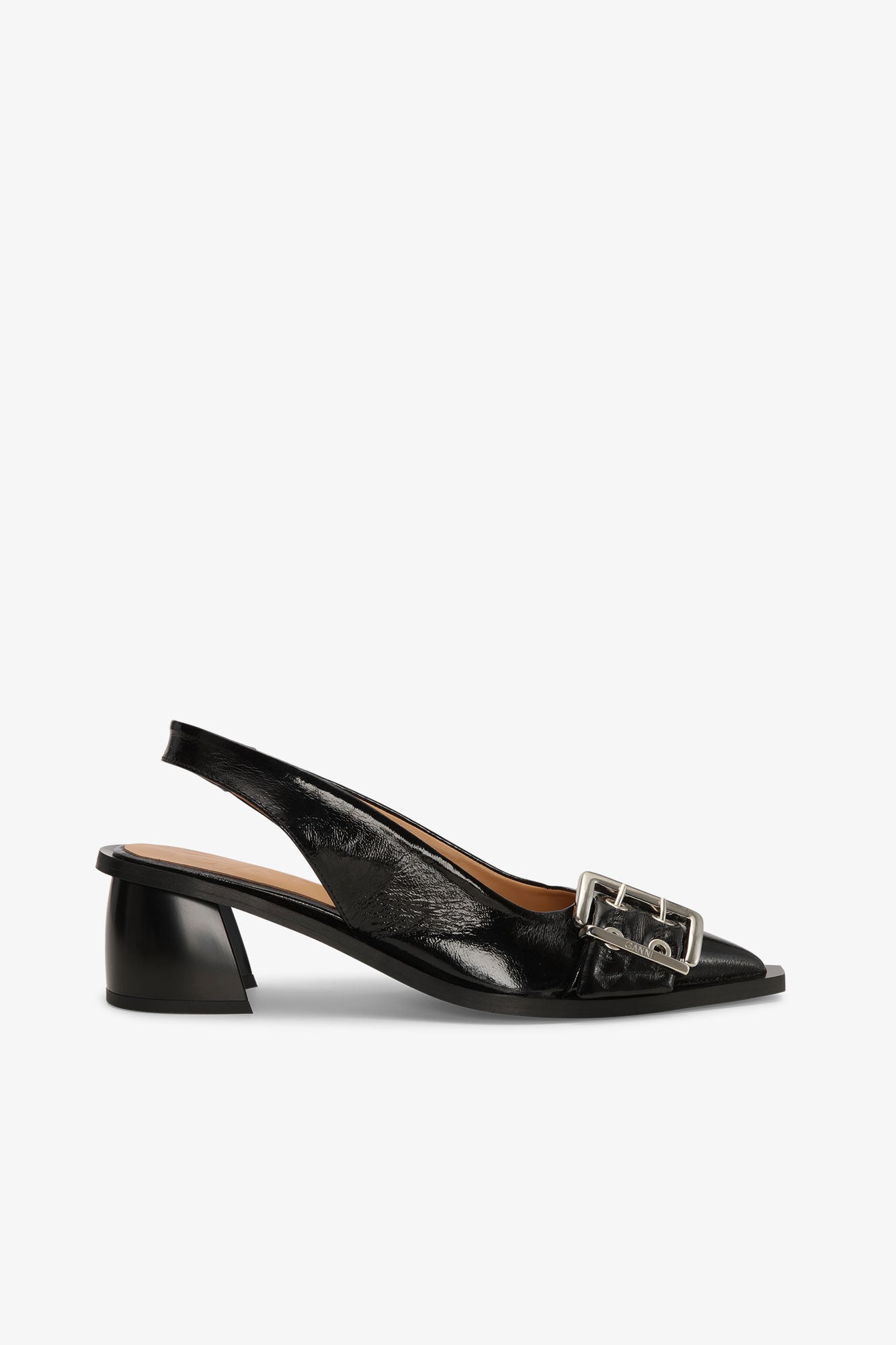 Feminine Buckle Slingback Pumps Footwear Ganni