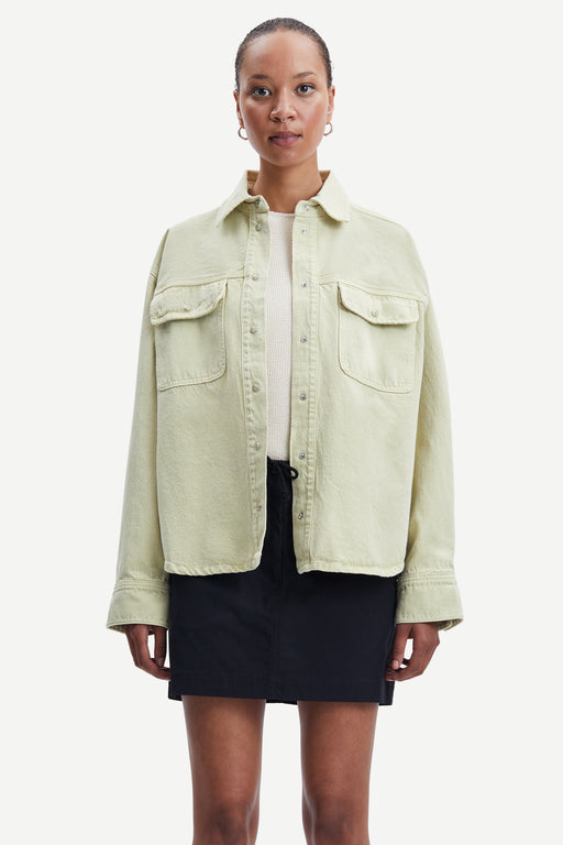 Samsoe-Samsoe-Ellen-Shirt-Sage-Green