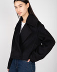 Carver Cropped Coat Jackets & Coats STAUD   