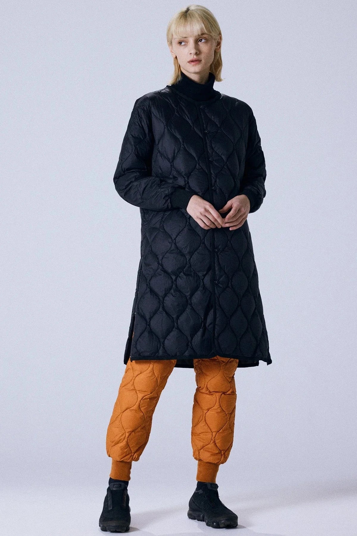 Military Over Size Crew Neck Long Down Jacket Jackets & Coats Taion