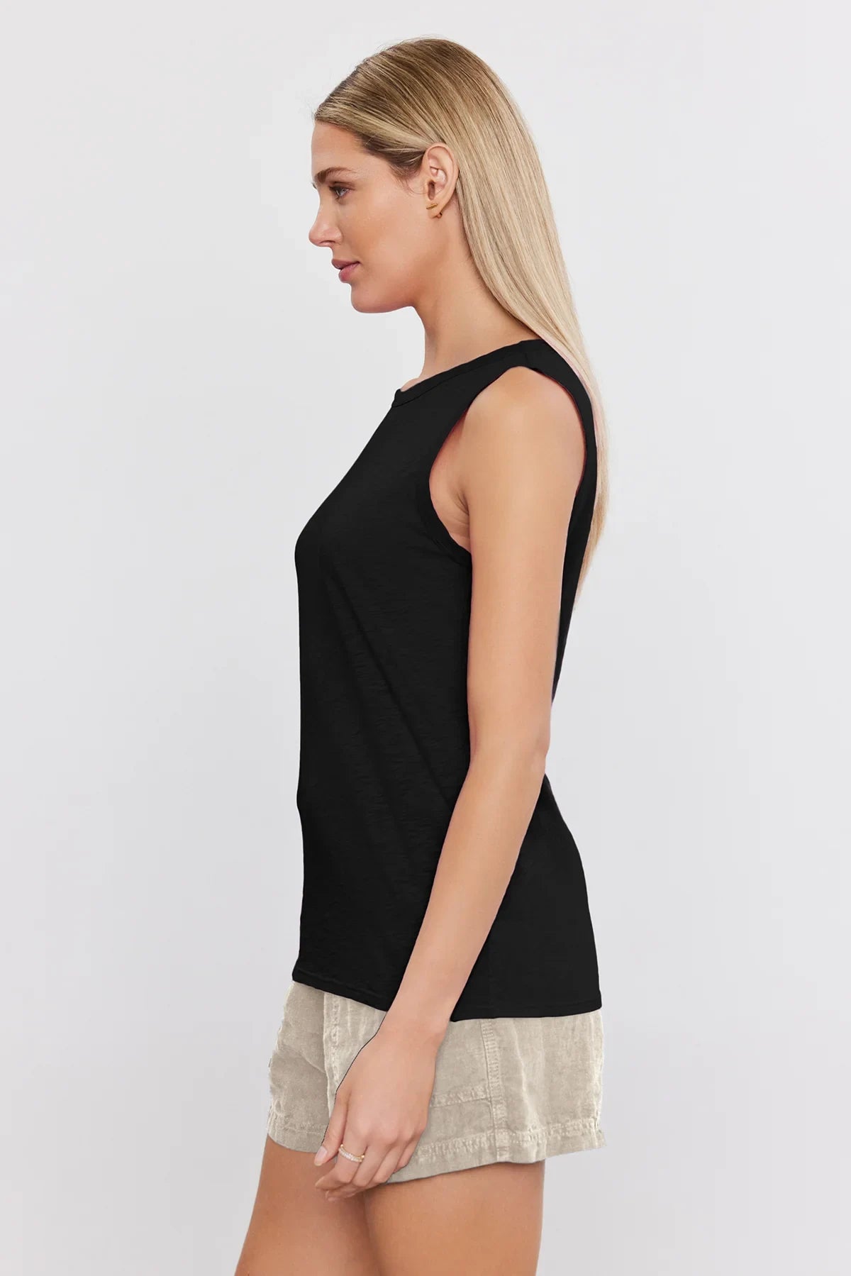 Taurus Cotton Slub Tank T-Shirts Velvet by Graham & Spencer