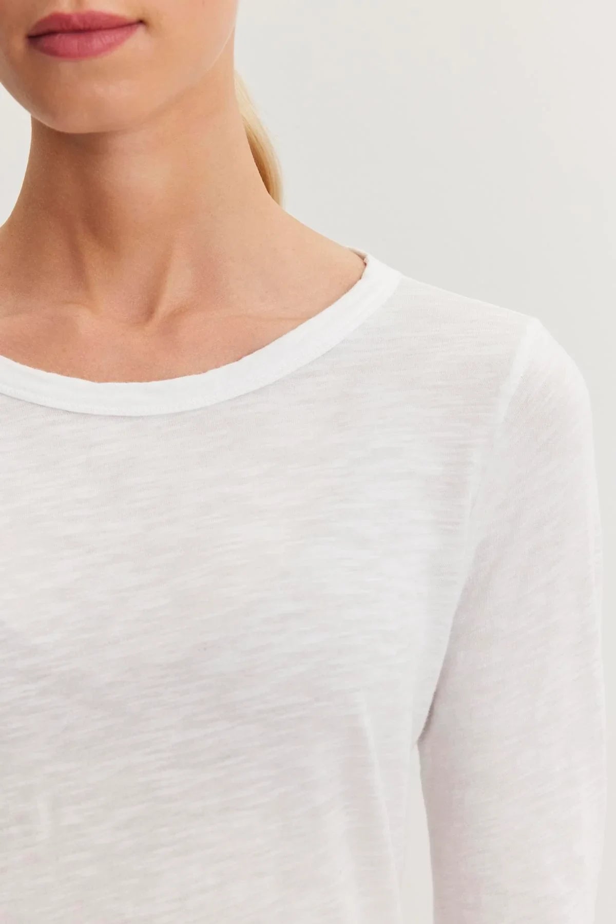 Lizzie Original Slub Long Sleeve Tee T-Shirts Velvet by Graham & Spencer