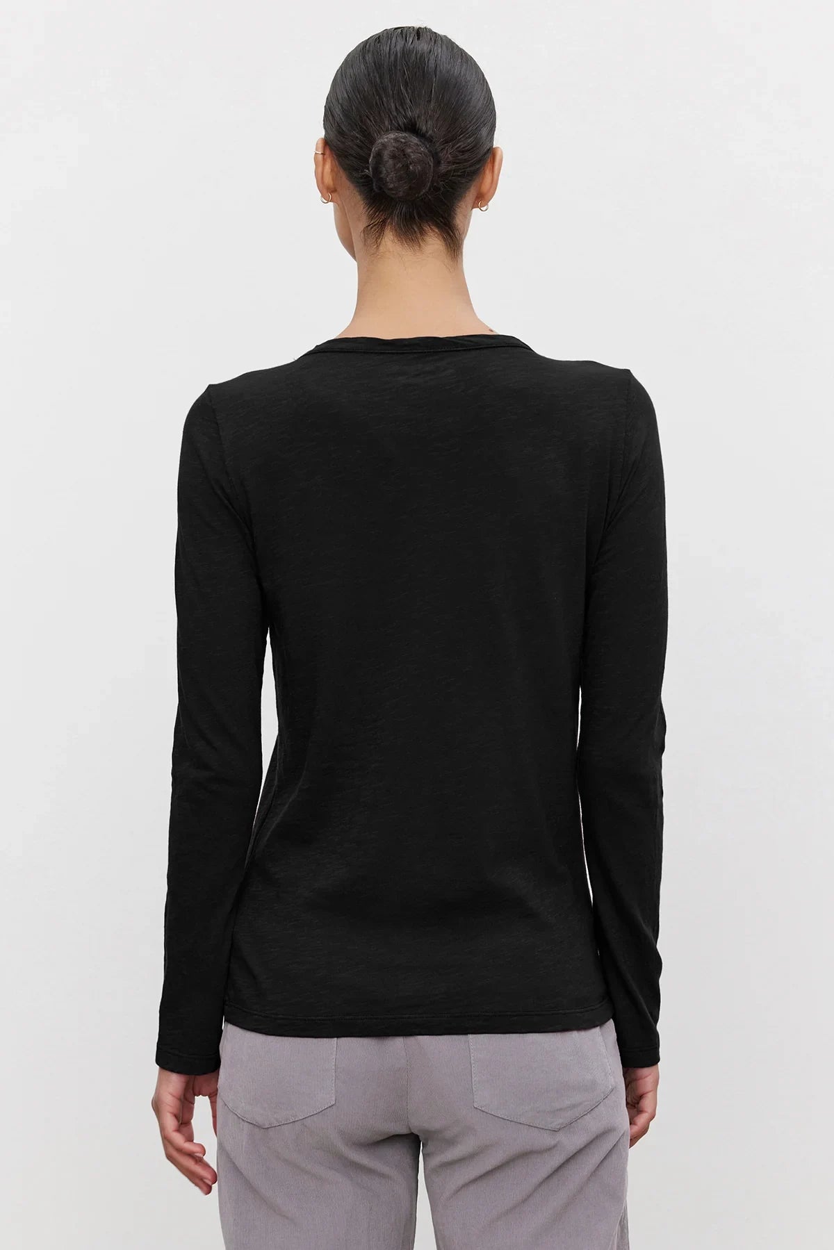 Lizzie Original Slub Long Sleeve Tee T-Shirts Velvet by Graham & Spencer