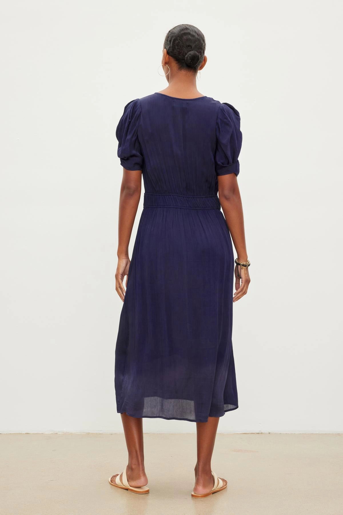 Josey Crinkled Viscose Dress Skirts & Dresses Velvet   