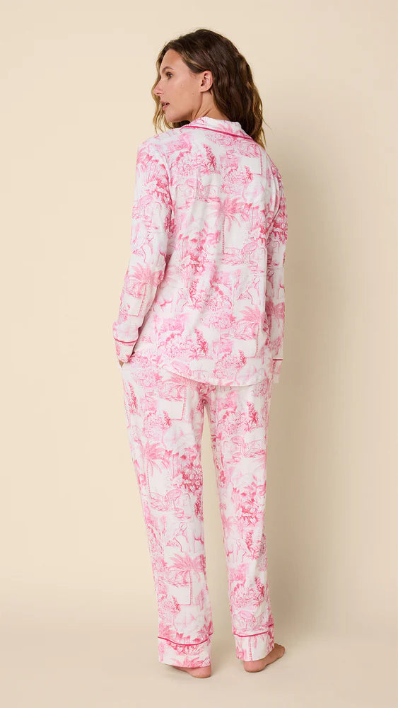 Pima Knit Long-Sleeved Pajama Sleepwear The Cat's Pajamas