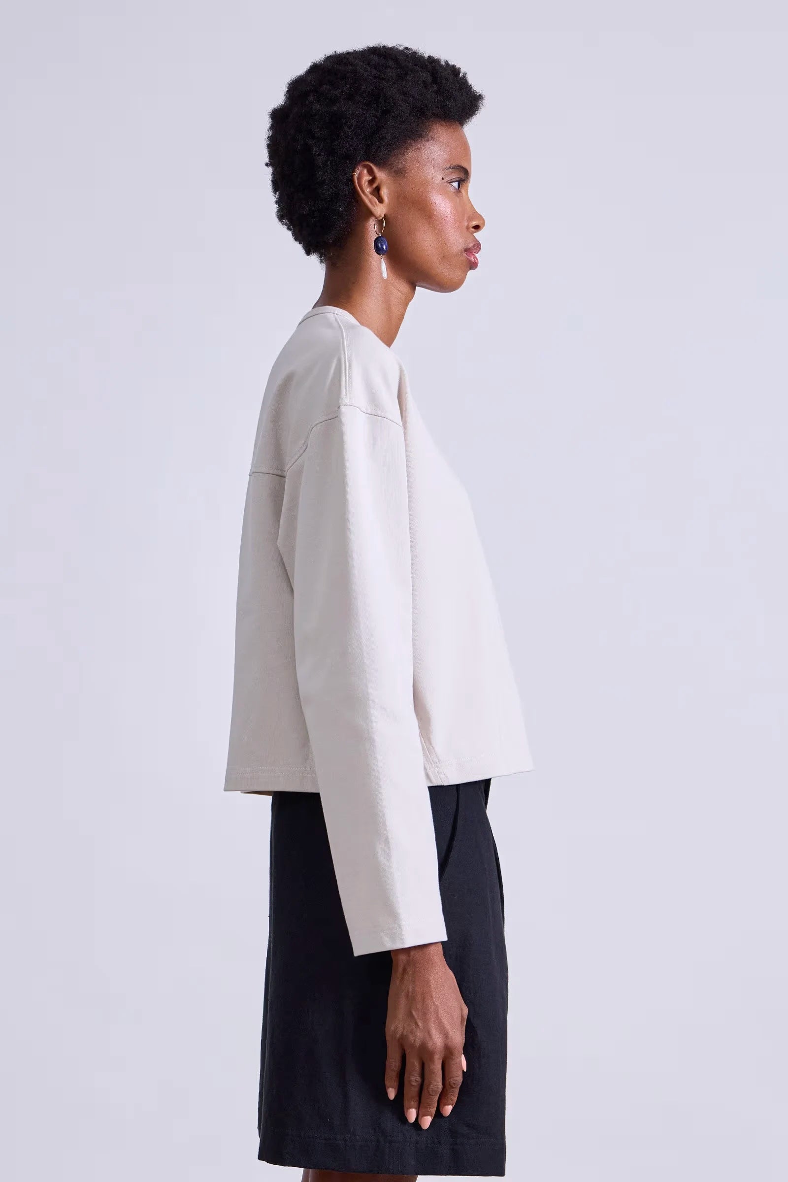 Boxy Long Sleeve Tee Tops Apiece Apart