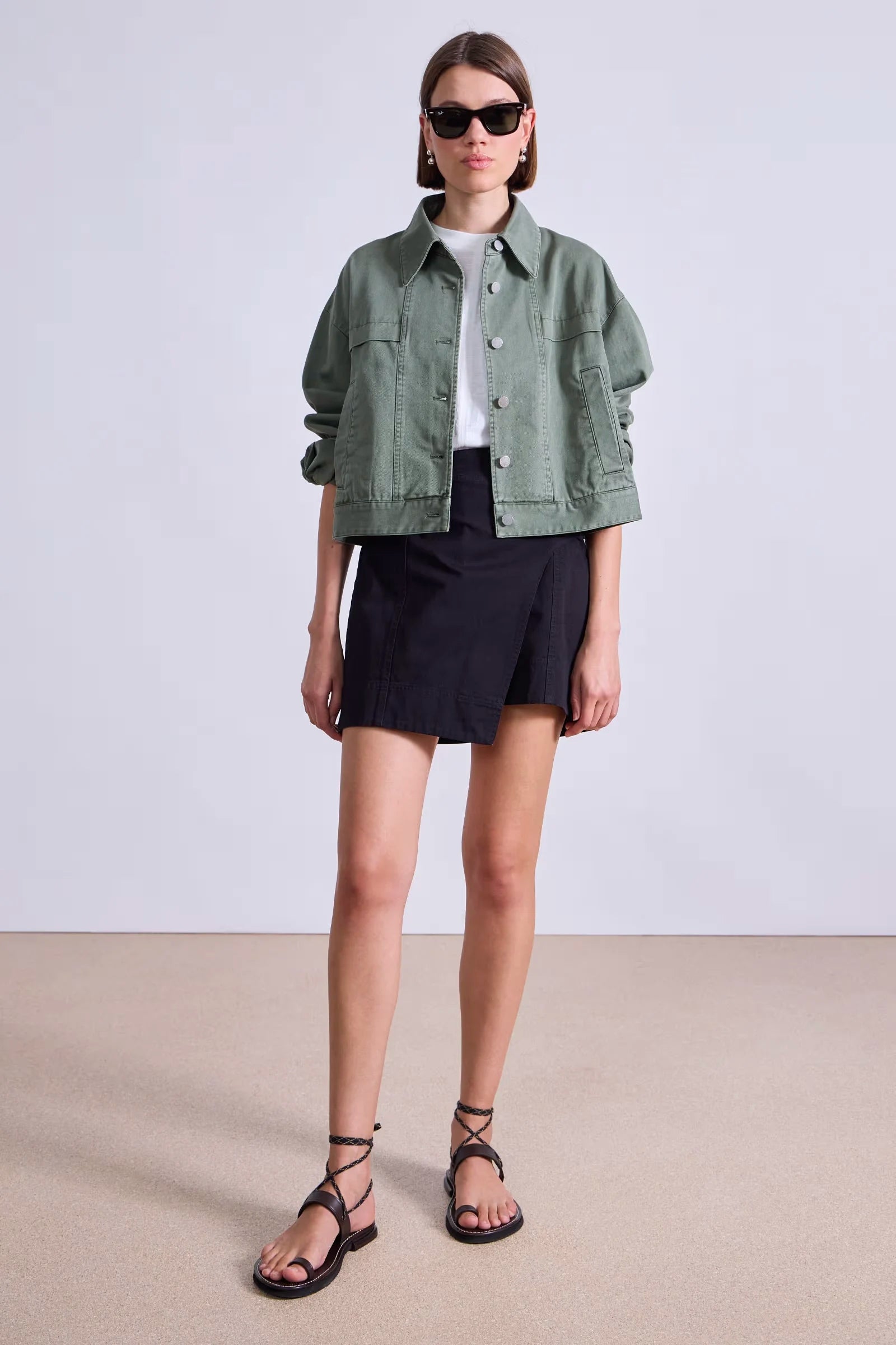 Cropped Trapeze Jacket Jackets & Coats Apiece Apart