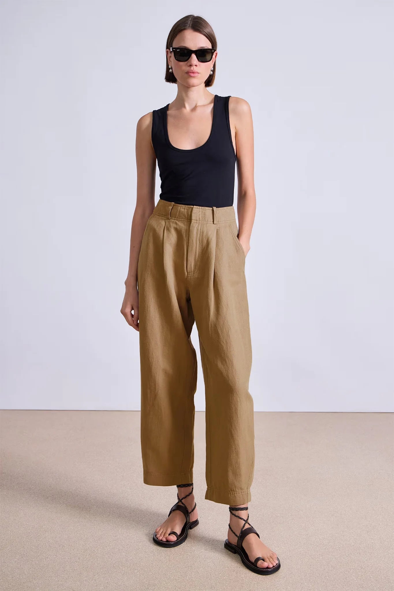 Bari Crop Trouser Pants Apiece Apart