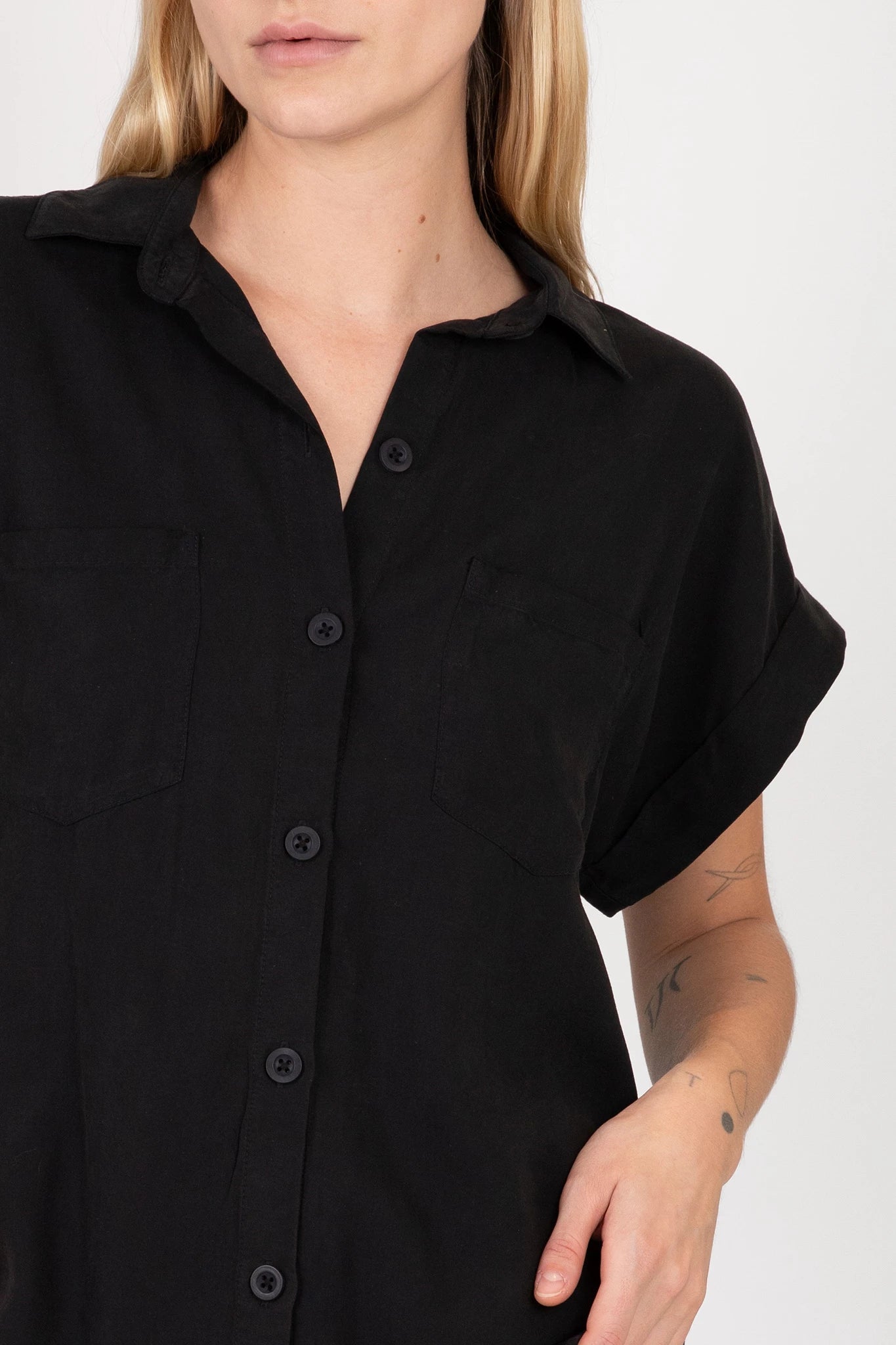 Two Pocket Short Sleeve Shirt Tops Bella Dahl