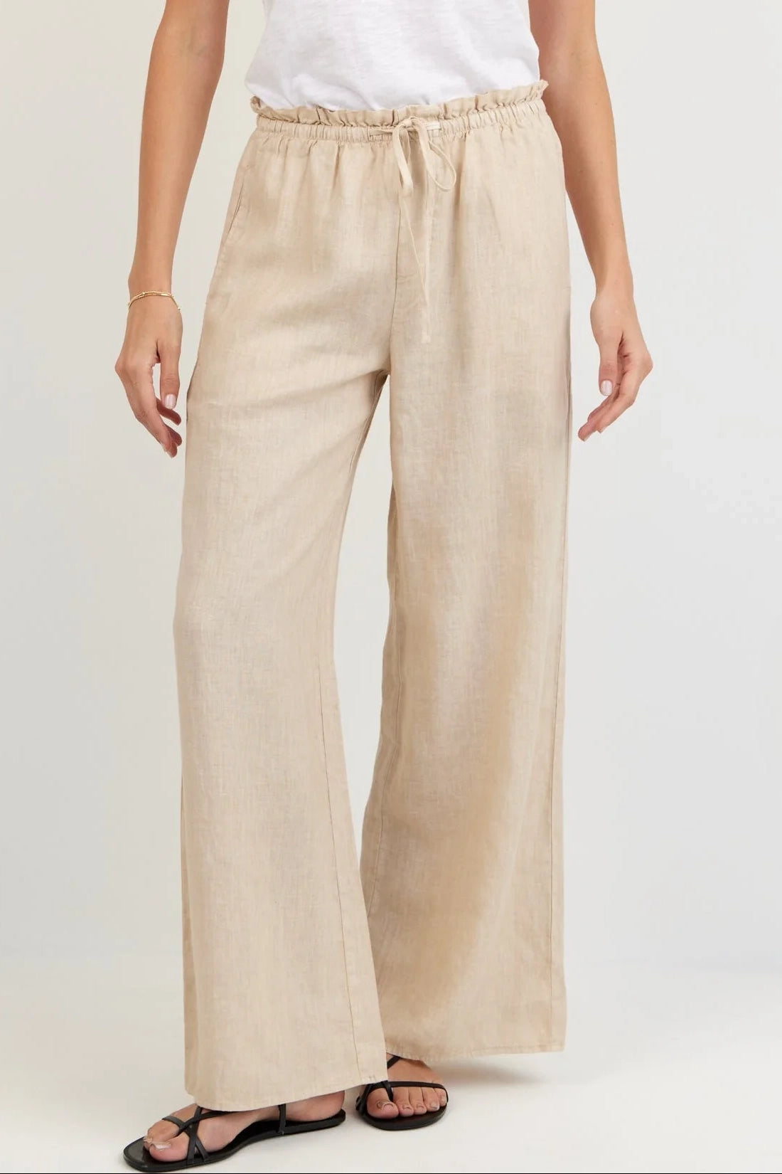 Ruffle Waist Wide Leg Pant – Hill's Dry Goods