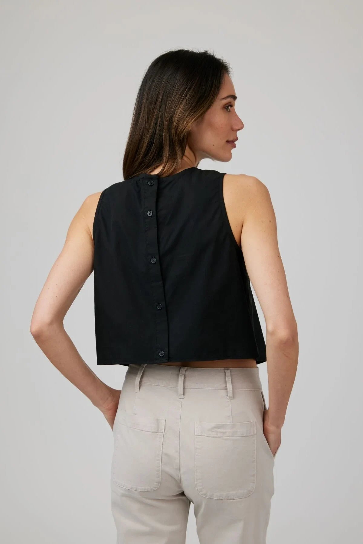 Sleeveless Button Back Top Tops Bella Dahl