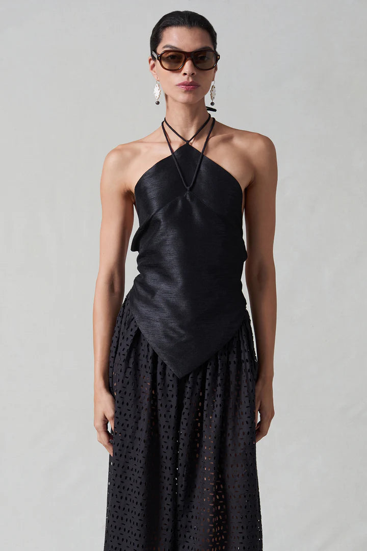 Napkin Dupioni Halter Top – Hill's Dry Goods