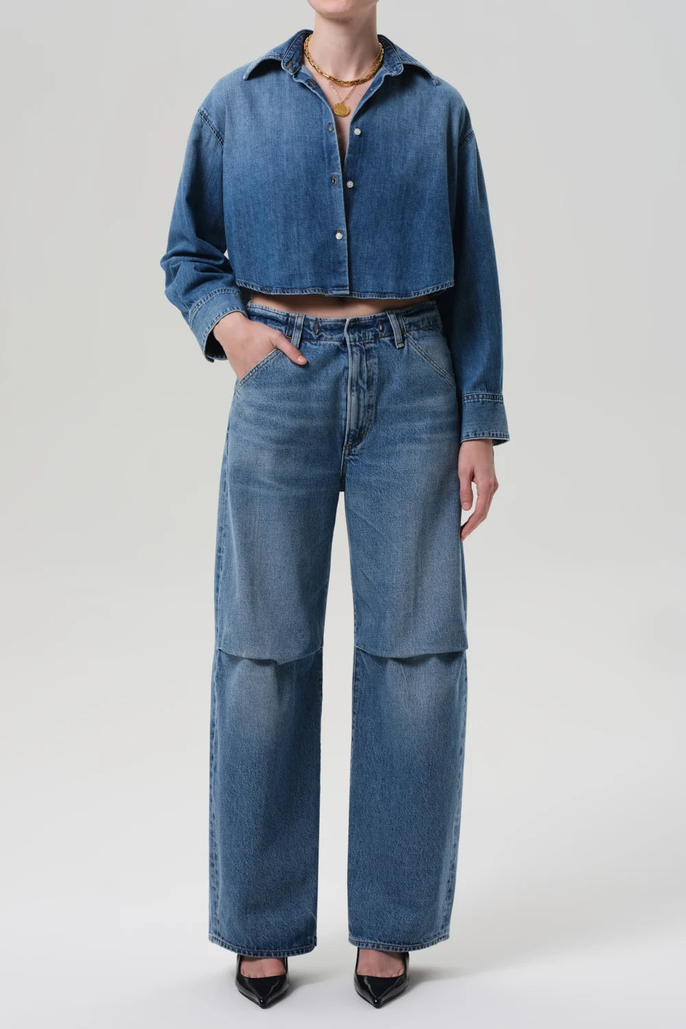 Ana Cropped Shirt – Hill's Dry Goods