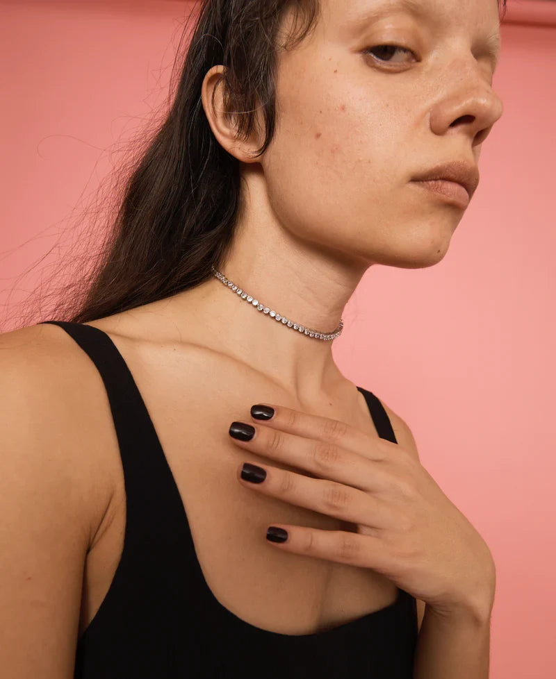 Tennis Necklace Jewellery Collina Strada