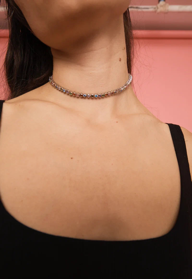 Tennis Necklace Jewellery Collina Strada
