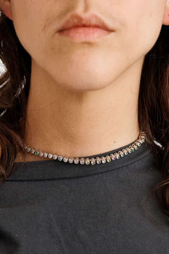 Tennis Necklace Jewellery Collina Strada